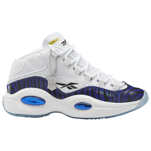 

Reebok Boys Reebok Question Mid - Boys' Grade School Basketball Shoes White/Classic Cobalt Size 7.0