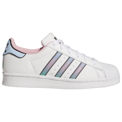 Girls' Grade School - adidas Originals Superstar - White/Light Pink/Clear Sky
