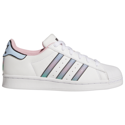 

Girls adidas Originals adidas Originals Superstar - Girls' Grade School Shoe Clear Sky/Ftwr White/Light Pink Size 06.5