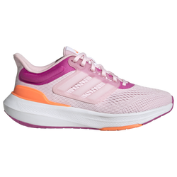 Girls' Grade School - adidas Ultra Bounce - Clear Pink/Ftwr White/Screaming Orange