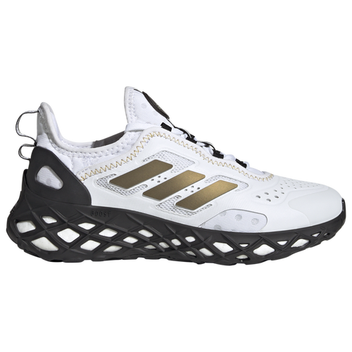 

adidas Boys adidas Web Boost - Boys' Grade School Running Shoes White/Black/Gold Size 03.5