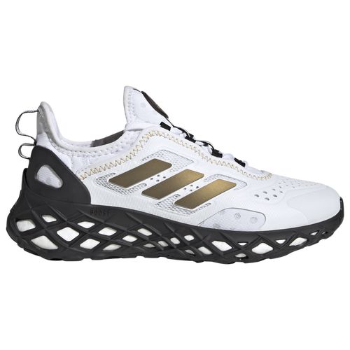 

adidas Boys adidas Web Boost - Boys' Grade School Running Shoes White/Black/Gold Size 3.5