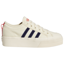 Women's - adidas Originals Nizza Platform Casual Sneakers - White/Black