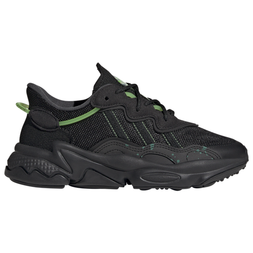 

adidas Originals Boys adidas Originals Ozweego Casual Sneakers - Boys' Grade School Shoes Core Black/Core Black/Solar Green Size 03.5