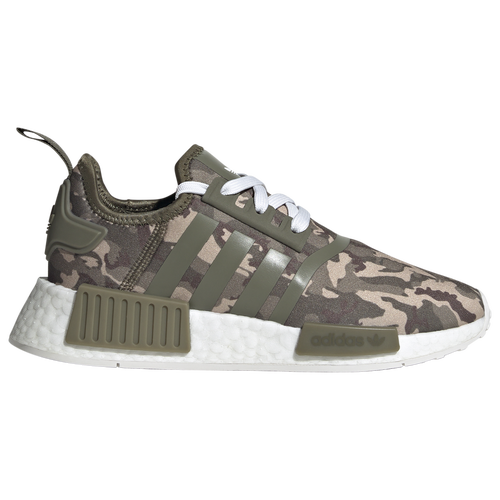 

adidas Originals Boys adidas Originals NMD R1 Casual Shoes - Boys' Grade School Running Olive/White Size 04.5