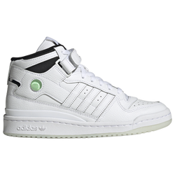 Women's - adidas Originals Forum Mid - White/White/Core Black
