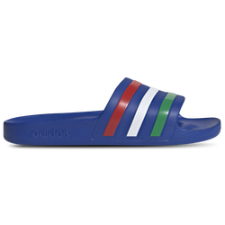 Men's - adidas Adilette Aqua Slides - Bold Blue/Green/Ftwr White