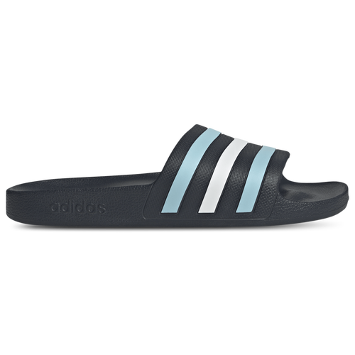 MENS - adidas Adilette Aqua Slides - Icey Blue/Ftwr White Night Navy