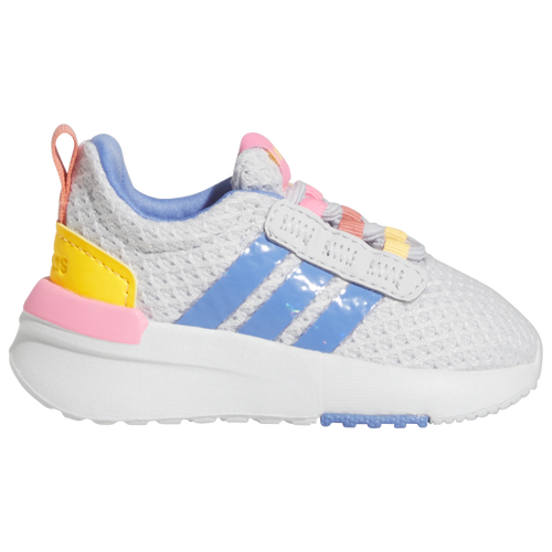 

adidas Girls adidas Racer TR21 Lifestyle Elastic Laced - Girls' Toddler Shoes Dash Grey/Ftwr White/Beam Pink Size 05.0