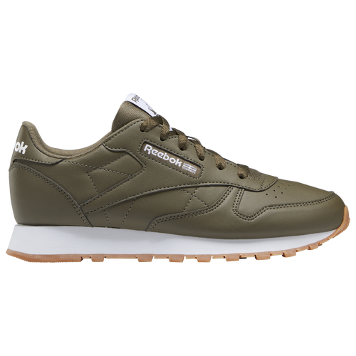 

Boys Reebok Reebok Classic Leather - Boys' Grade School Shoe Army Green/Army Green Size 04.0