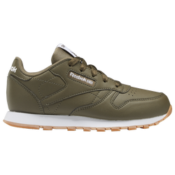 Boys' Grade School - Reebok Classic Leather - Army Green/Army Green