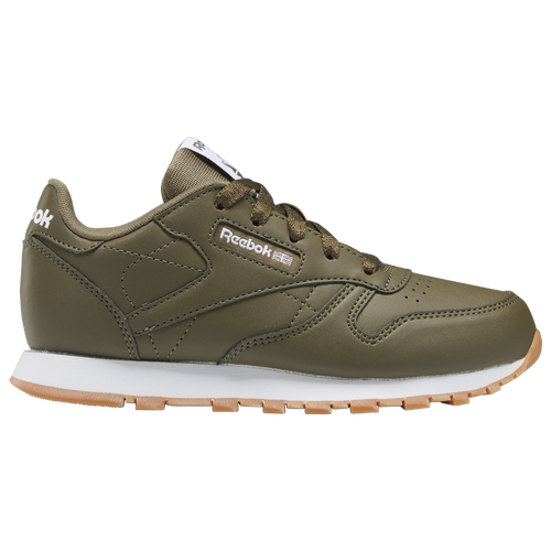 

Reebok Boys Reebok Classic Leather - Boys' Grade School Shoes Army Green/Army Green Size 12.0