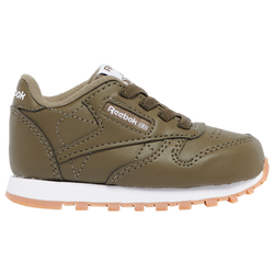 Boys' Infant - Reebok Classic Leather - Army Green/Army Green