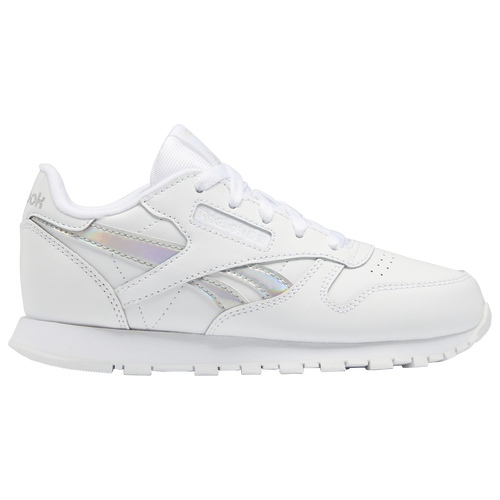 

Reebok Girls Reebok Classic Leather - Girls' Preschool Running Shoes White Size 3.0