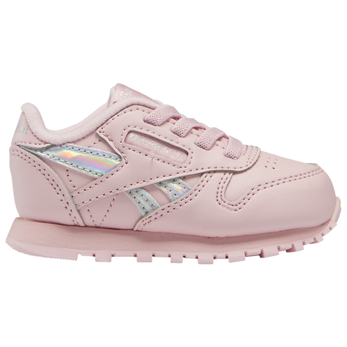 

Reebok Girls Reebok Classic Leather - Girls' Toddler Running Shoes Pink Size 6.0