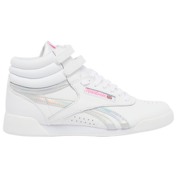 Girls' Grade School - Reebok Freestyle Hi - White