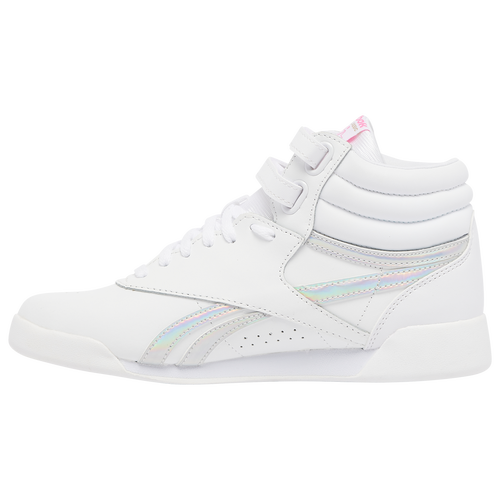 Reebok freestyle hi iridescent on sale