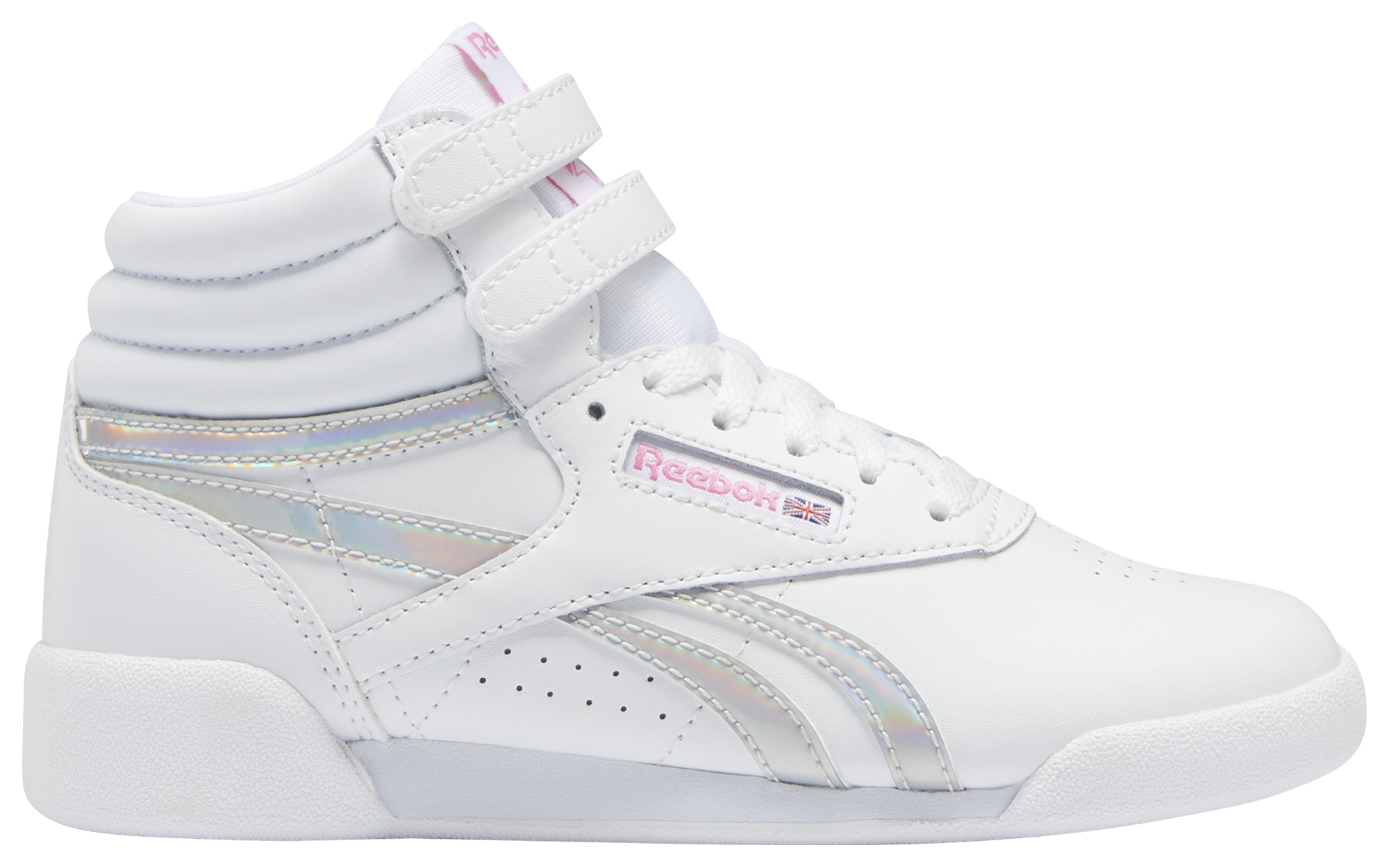 white reebok freestyle hi