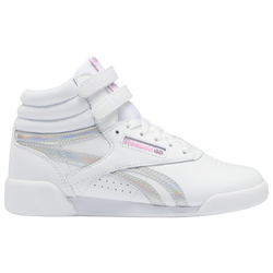 Girls' Preschool - Reebok Freestyle Hi - White