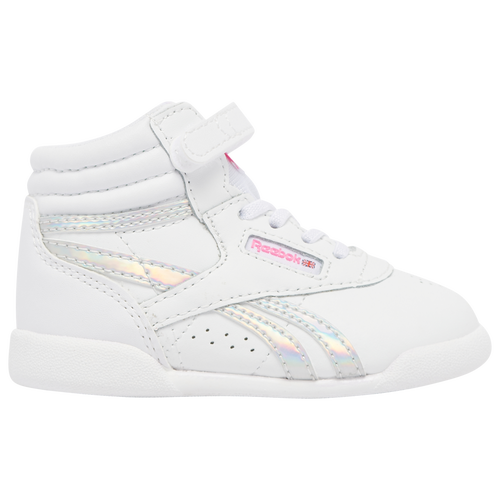 

Reebok Girls Reebok Freestyle Hi - Girls' Toddler Shoes White Size 08.0