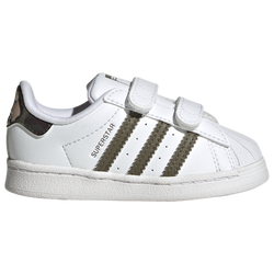 Boys' Toddler - adidas Originals Superstar - Olive Strata/White/White