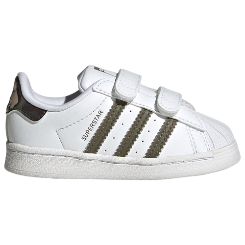 

Boys adidas Originals adidas Originals Superstar - Boys' Toddler Shoe Ftwr White/Olive Strata/Ftwr White Size 10.0