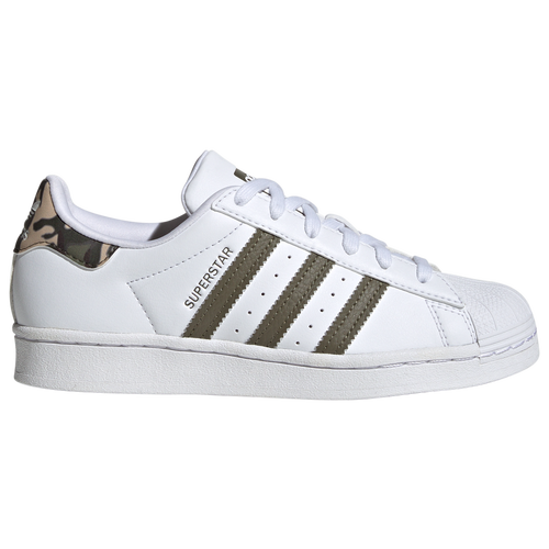 

adidas Originals Boys adidas Originals Superstar - Boys' Grade School Basketball Shoes Ftwr White/Olive Strata/Ftwr White Size 07.0