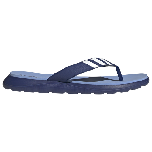 Adidas Originals Mens Adidas Comfort Flip-flops In Victory Blue/white/blue Fusion