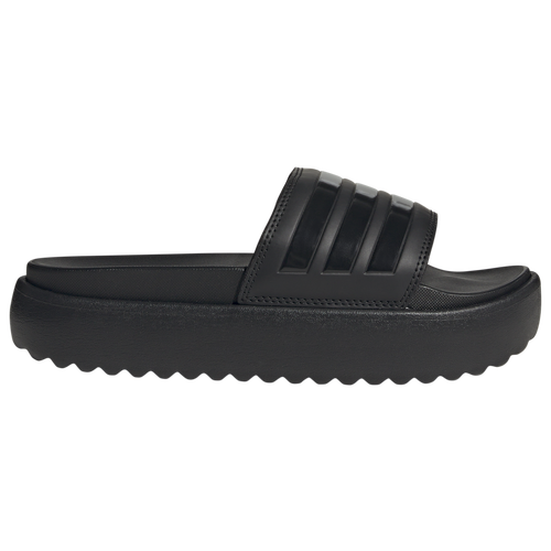 Adidas Originals Adidas Women's Adilette Platform Slides In Core Black