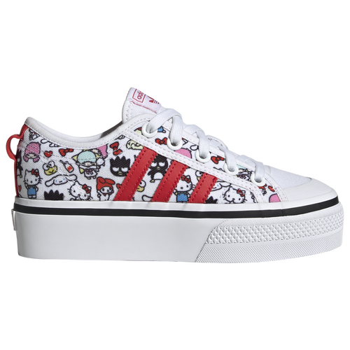

Girls adidas adidas Nizza Platform Hello Kitty - Girls' Grade School Running Shoe White/Multi Size 07.0