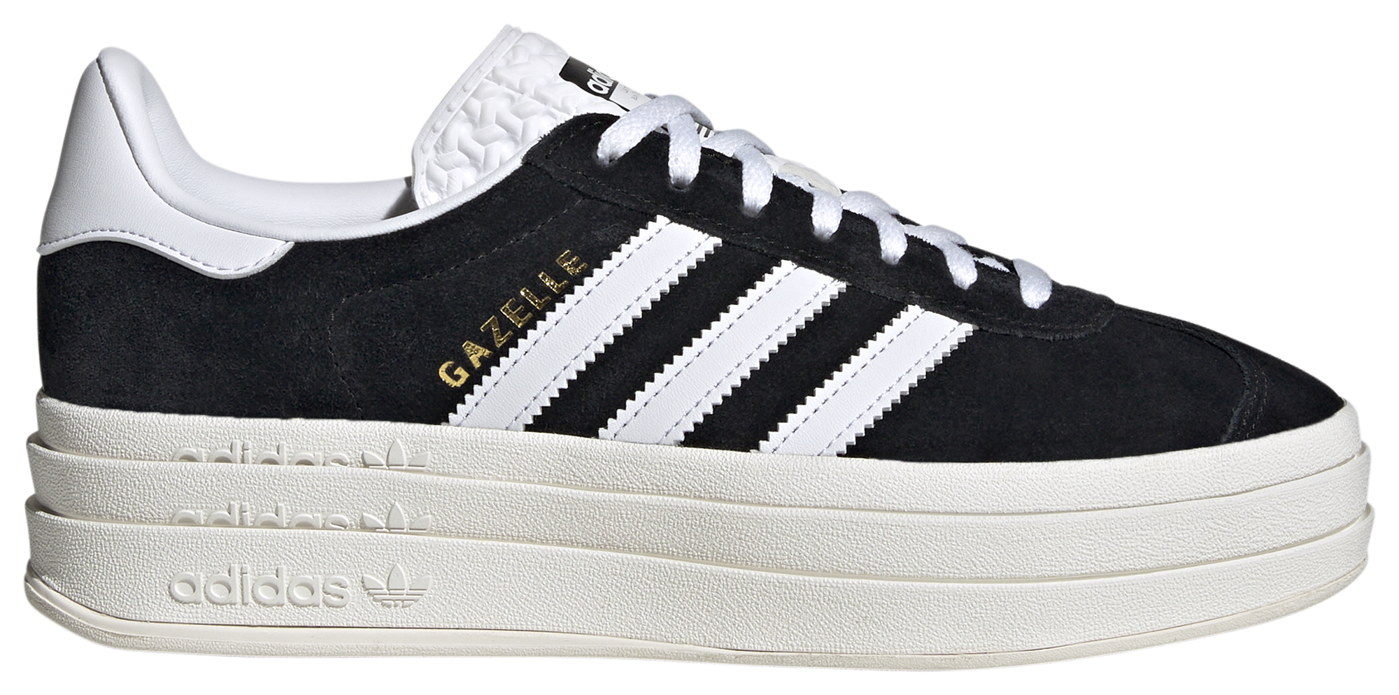 Womens gazelle shop trainers black