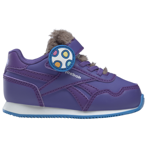 

Boys Reebok Reebok Classic Jog 2.3 1V - Boys' Toddler Shoe Purple/White Size 07.0