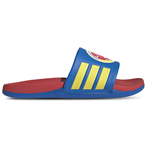 MENS - adidas Colombia adilette Comfort World Cup '26 - Blue/Yellow Red