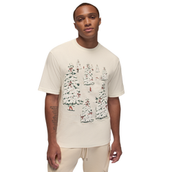 Men's - Jordan MJ BRK Holiday GFX Crew - Sail/Redstone