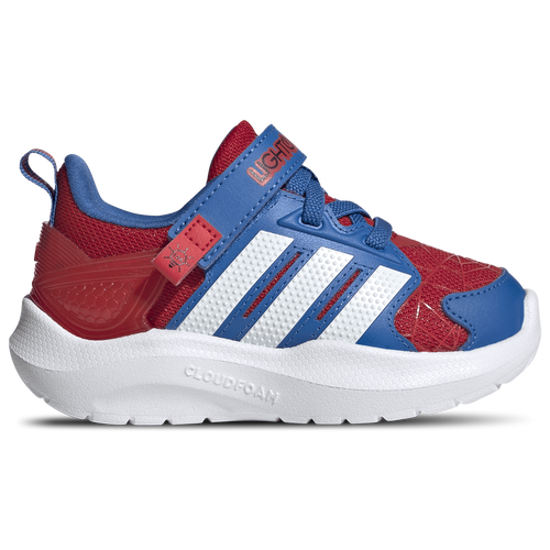  - adidas x Marvel Spider-Man Lightorama Elastic Lace - Footwear White/Bright Royal Better Scarlet