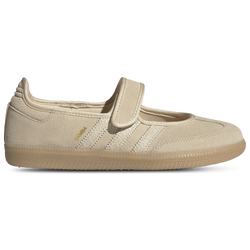 Women's - adidas Originals Samba Jane - Sand Strata/Sand Strata/Gold Met