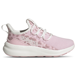 Boys' Grade School - adidas Lite Racer Adapt 8.0 Elastic Lace - Core White/Distilled Pink/Clear Pink