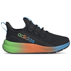Boys' Grade School - adidas Lite Racer Adapt 8.0 Elastic Lace - Core Black/Screaming Green/Semi Solar Orange