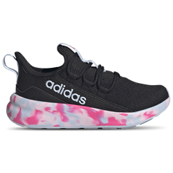 Boys' Grade School - adidas Lite Racer Adapt 8.0 Elastic Lace - Core Black/Crystal Sky/Shock Pink