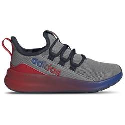 Boys' Grade School - adidas Lite Racer Adapt 8.0 Elastic Lace - Grey/Better Scarlet/Team Royal Blue