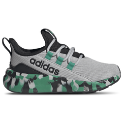 Boys' Grade School - adidas Lite Racer Adapt 8.0 Elastic Lace - Grey/Court Green/Core Black