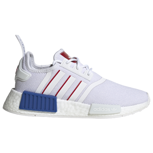 

Boys adidas Originals adidas Originals NMD R1 Refined - Boys' Grade School Running Shoe Ftwr White/Ftwr White/Team Royal Blue Size 04.0