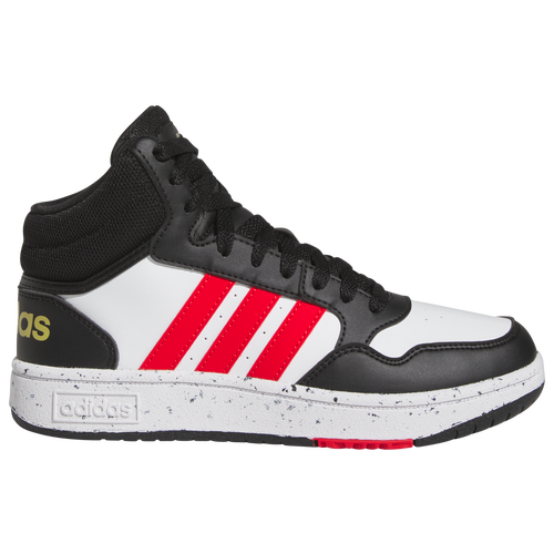 

adidas Boys adidas Hoops Mid - Boys' Preschool Basketball Shoes Ftwr White/Vivid Red/Core Black Size 2.0