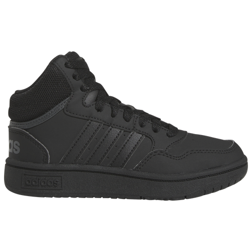 

adidas Boys adidas Hoops Mid 3.0 - Boys' Grade School Basketball Shoes Core Black/Core Black/Grey Size 4.0
