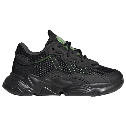 

adidas Originals Boys adidas Originals Ozweego - Boys' Preschool Shoes Solar Green/Core Black/Core Black Size 01.0