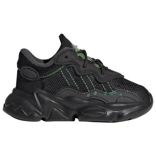 

adidas Originals Boys adidas Originals Ozweego - Boys' Toddler Shoes Core Black/Core Black/Solar Green Size 05.0