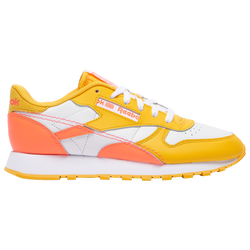 Boys' Grade School - Reebok Classic Leather Shift - Yellow/White/Orange