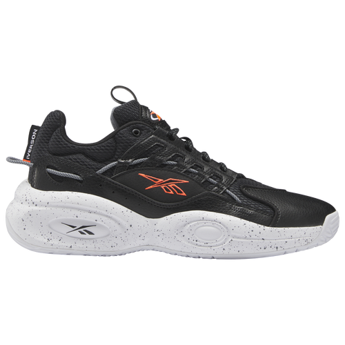 Reebok Mens  Solution Mid In Core Black/ftwr White/orange Flare