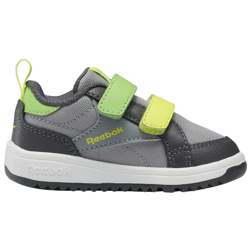 

Boys Reebok Reebok Weebok Clasp Low - Boys' Toddler Running Shoe Pure Grey/Pure Grey/Solar Acid Yellow Size 04.0