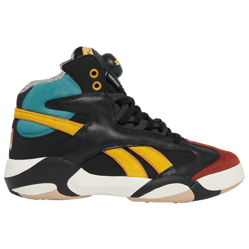 

Reebok Mens Reebok Shaq Attack SF Champ - Mens Basketball Shoes Black/Yellow/Multi Size 11.5